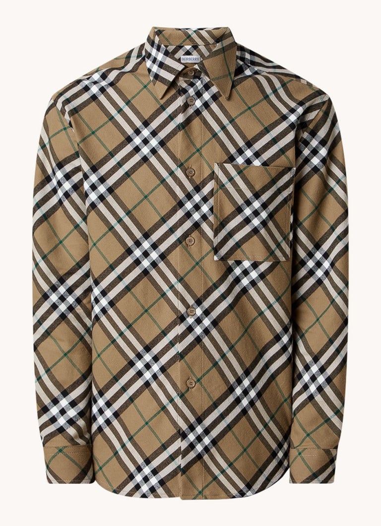 Burberry Regular fit krekls ar rūtainu rakstu un krūšu kabatu
