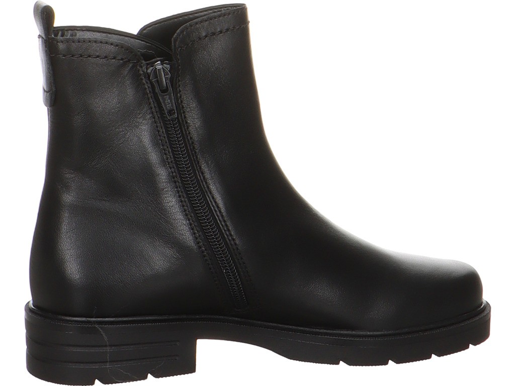 GABOR Stiefeletten schwarz Lammnappa (Melange), schwarz (schwarz)