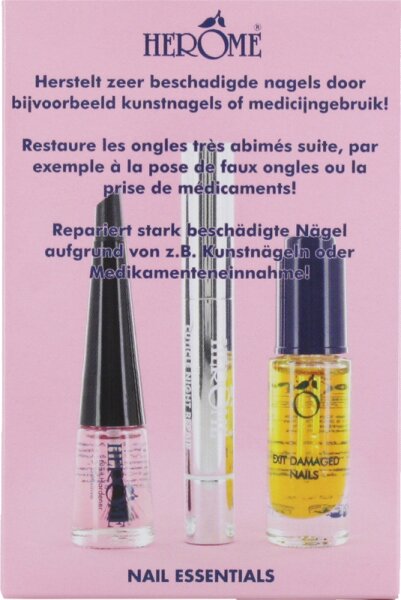 Herôme Nail Essentials Set für sehr beschädigte Nägel Nagelpflegeset