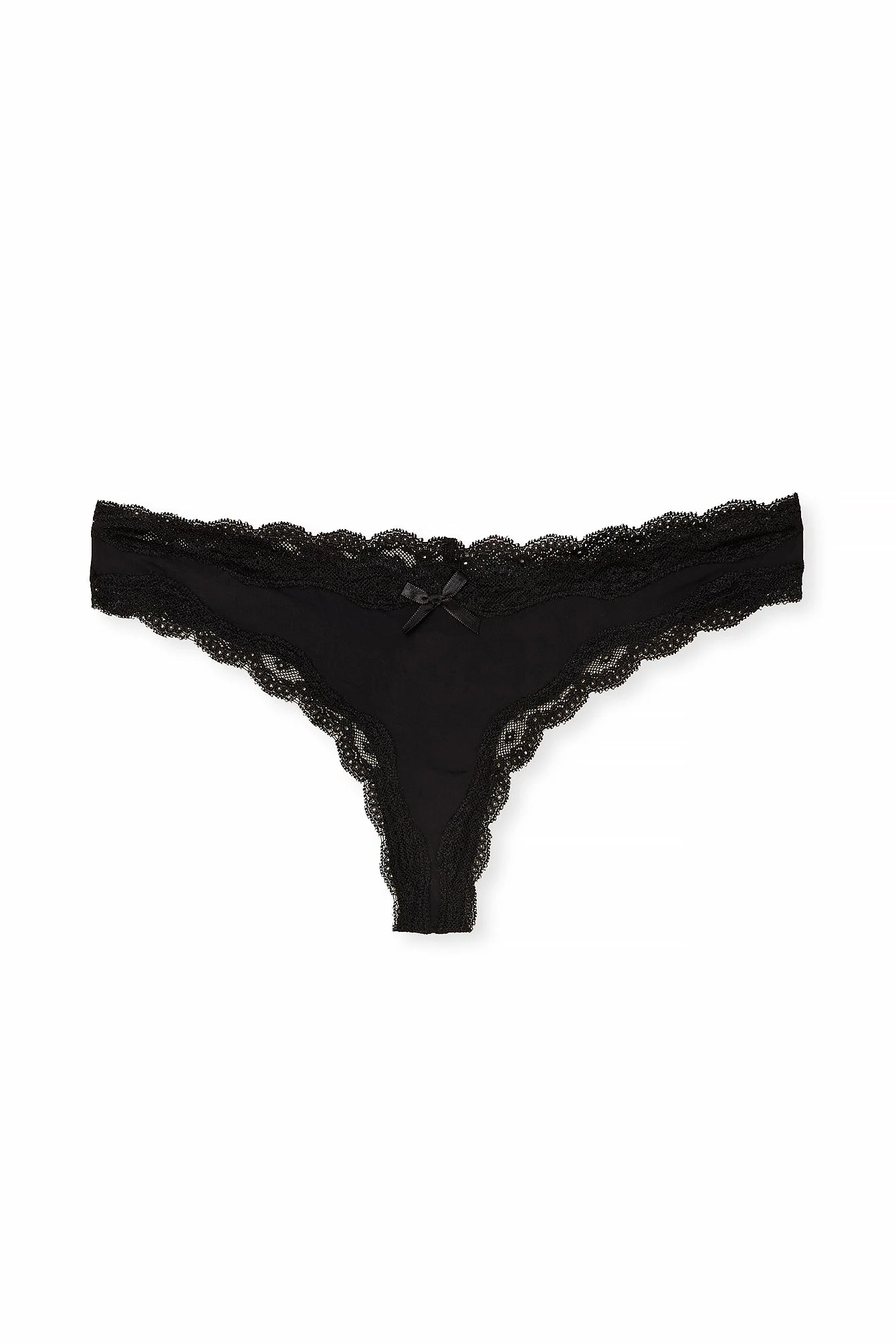 3er-Pack Strings mit Spitze