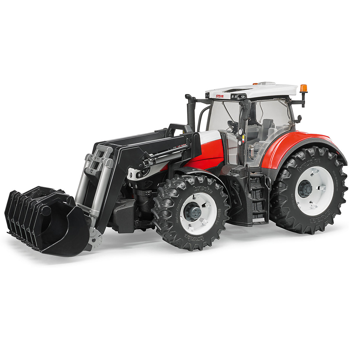BRUDER 03181 Trak 42cm Steyr 6300 Terrus mit Frontlader