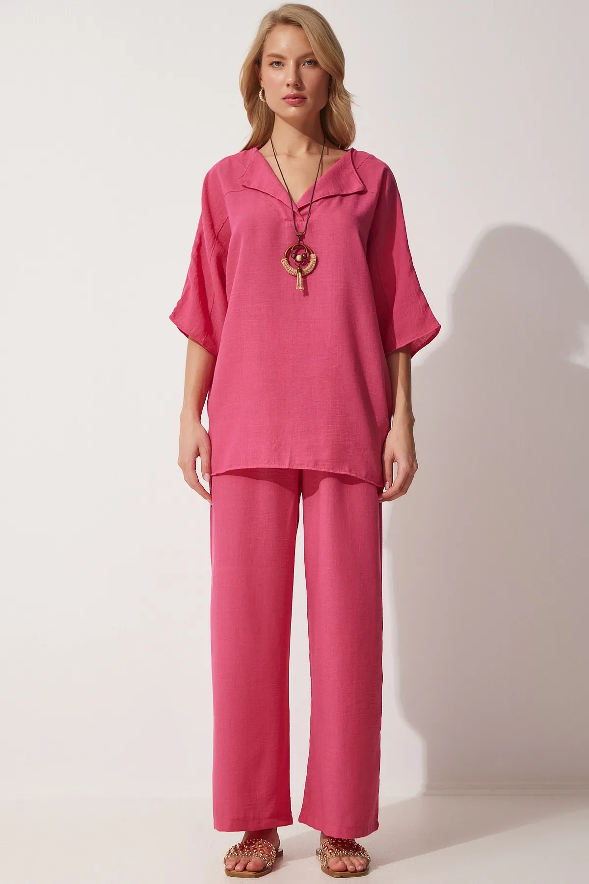 Happiness İstanbul  Zweiteiler - Rosa - Regular Fit