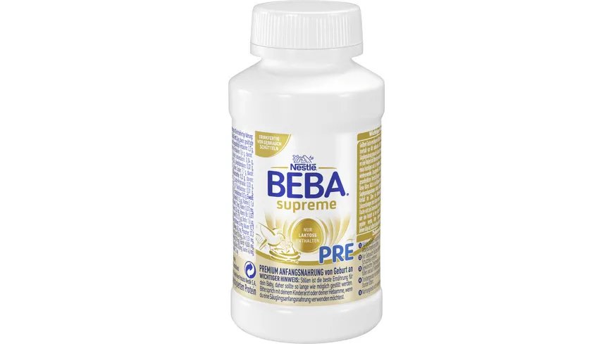 NESTLE BEBA SUPREME PRE Säuglingsanfangsnahrung von Geburt an 200 ml