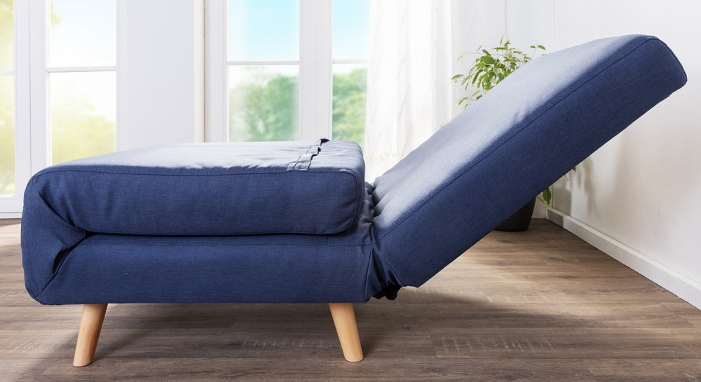 Trendstabil Schlafsessel inkl. Kissen 77 x 90 x 81 cm Blue Jeans