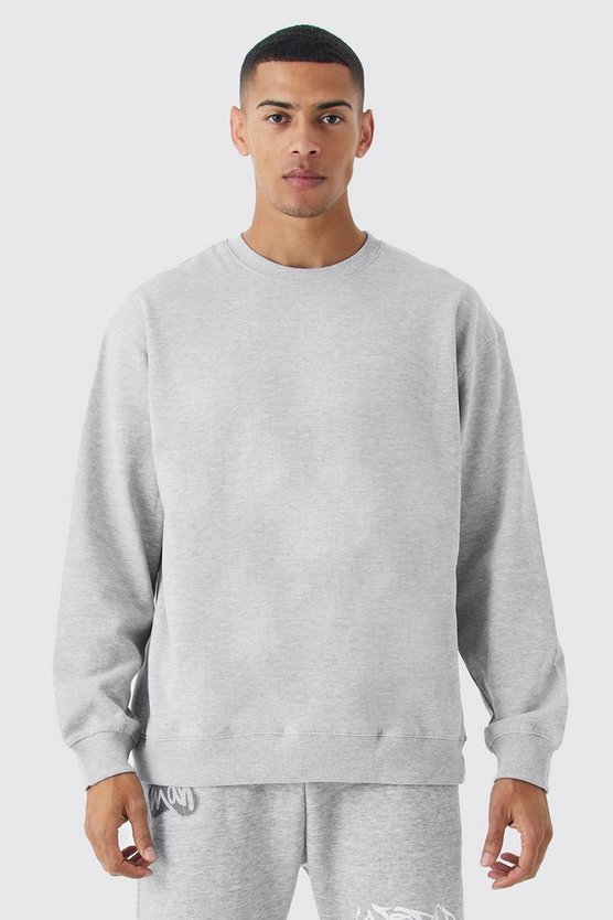 Basic Oversize Rundhals-Sweatshirt