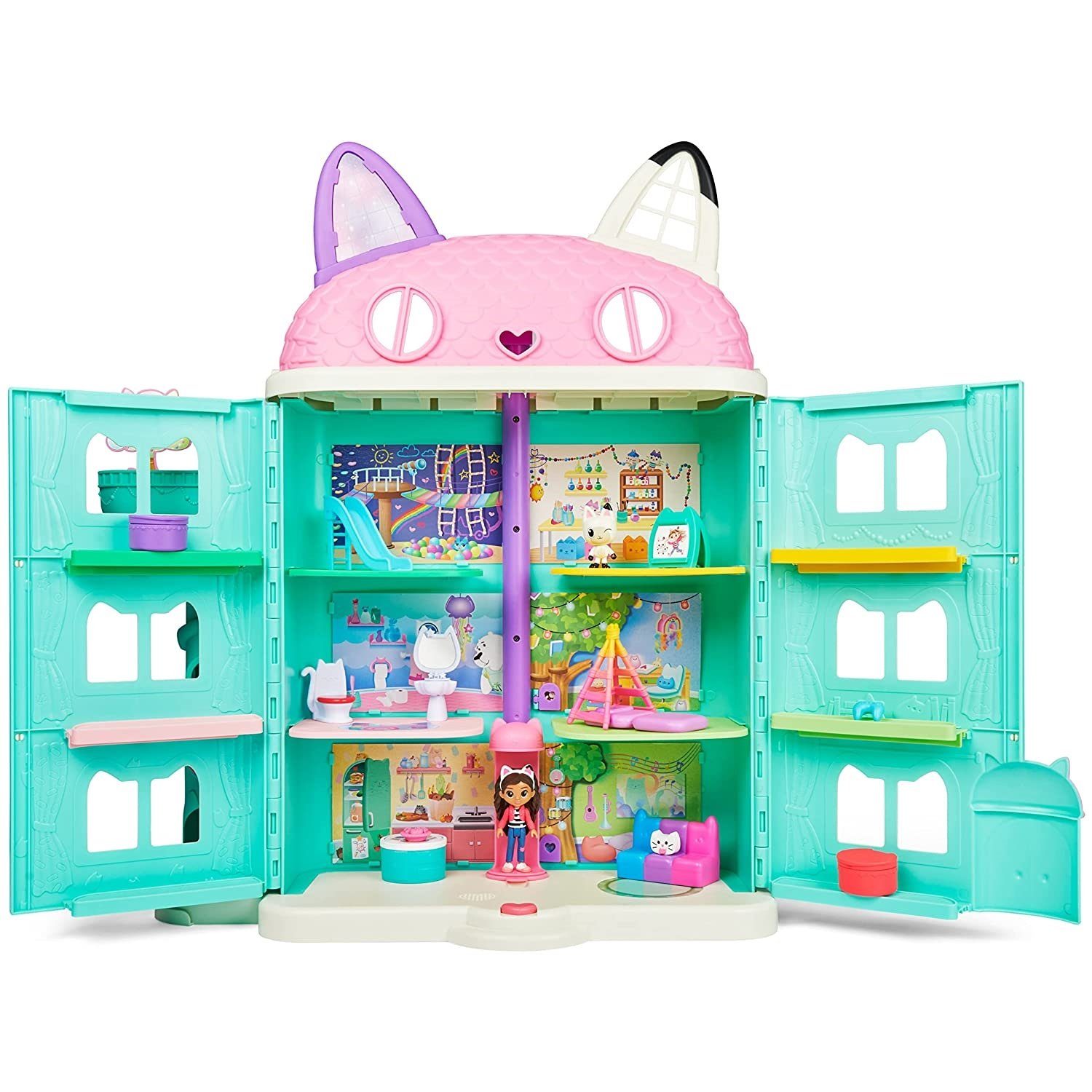 Spin Master Spielfigur 6060414 6060440 Gabby's Dollhouse 2er Set Purrfektes Puppenhaus