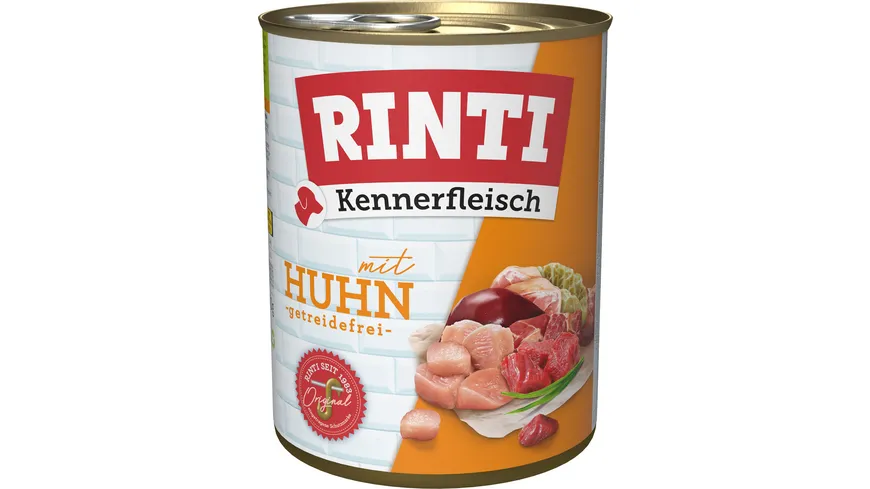 RINTI Hundenassfutter Kennerfleisch Huhn 800 g