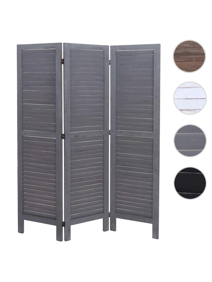 MCW Paravent G30, Shabby-Look, Grau günstig kaufen onesize