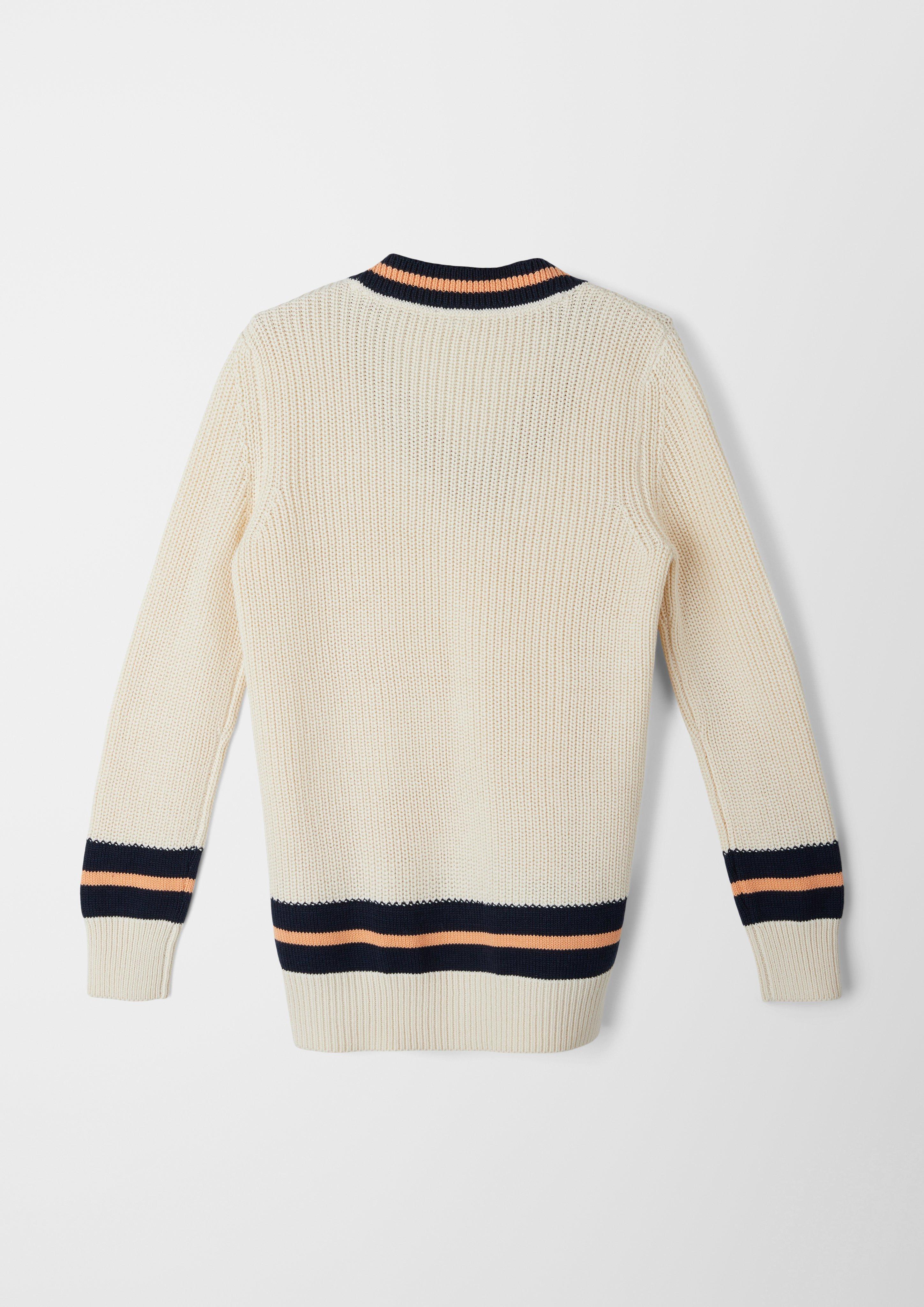 Strickpullover im College-Stil  2118717-0805