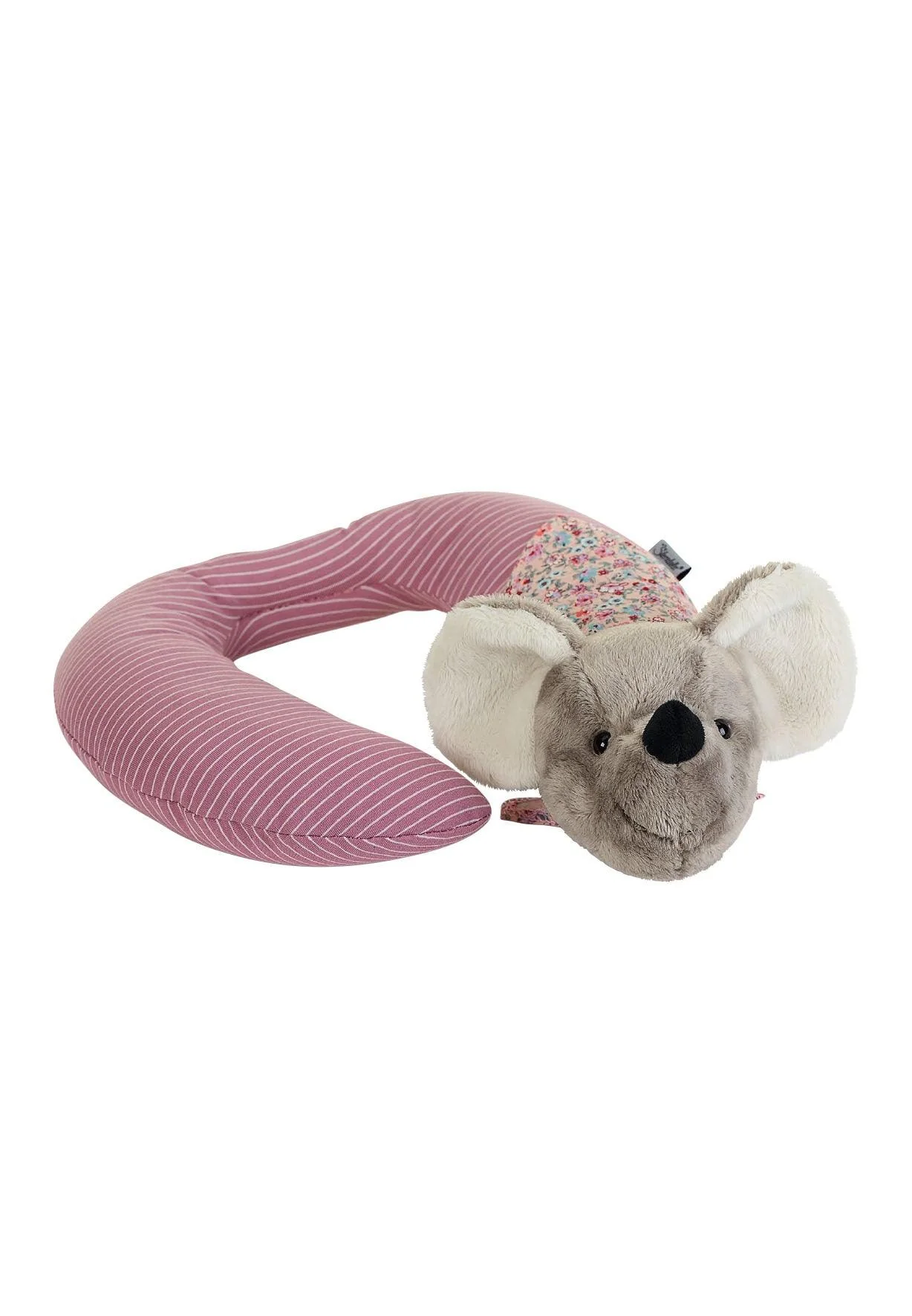Nackenstütze Maus Mabel rosa, 28 cm mit Rassel