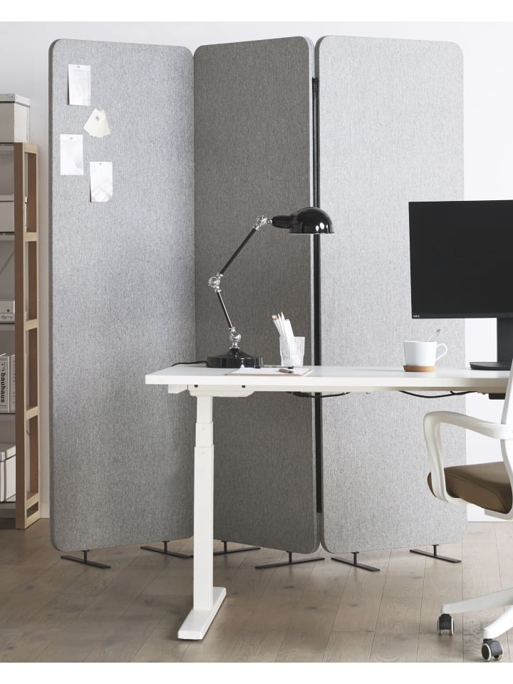 Beliani Paravent STANDI in Grau - (W) 184 x (H) 184 x (L) 30 cm günstig kaufen onesize