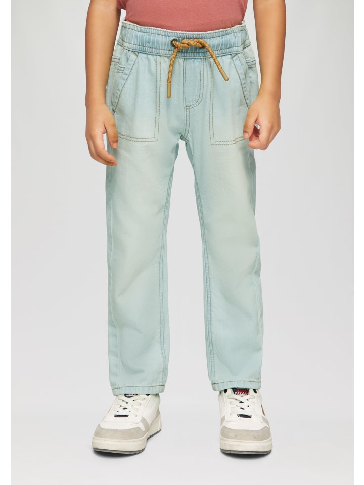s.Oliver Jeans-Hose lang in Blau günstig kaufen