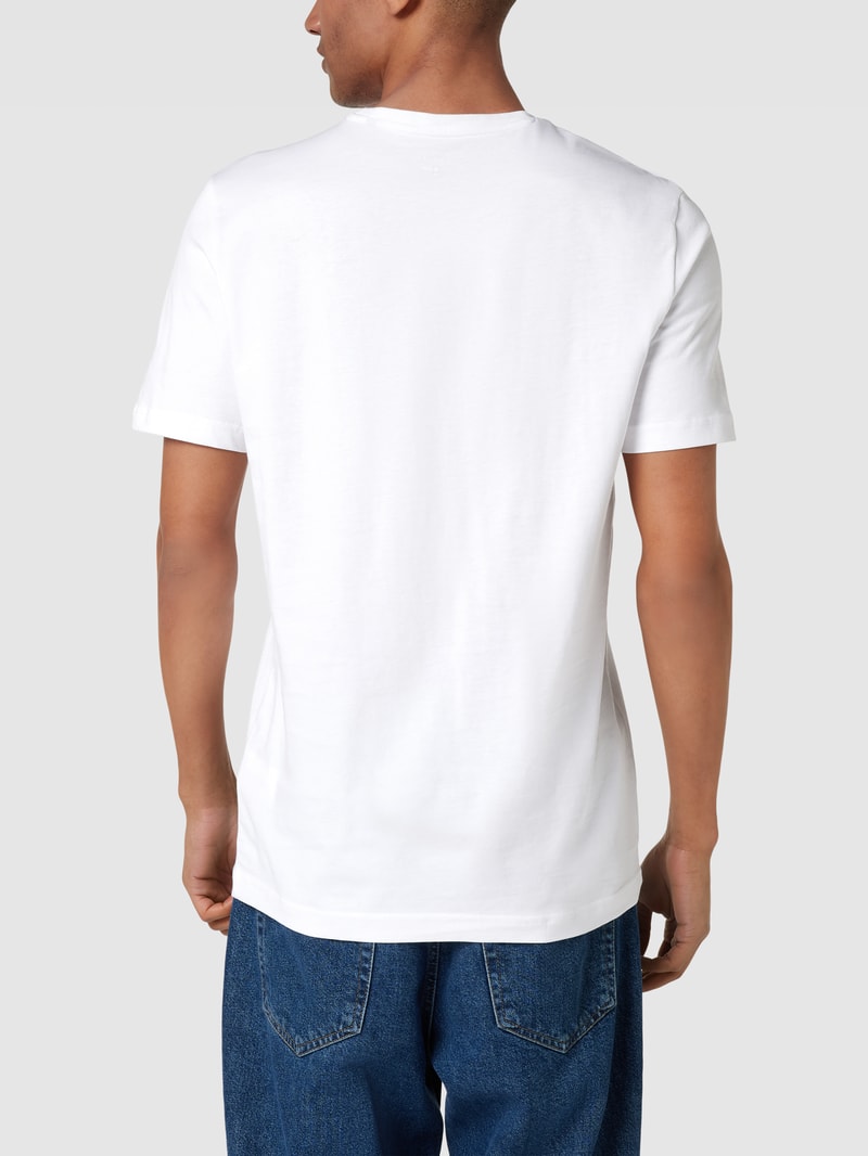 T-Shirt mit Brand-Detail in weiß