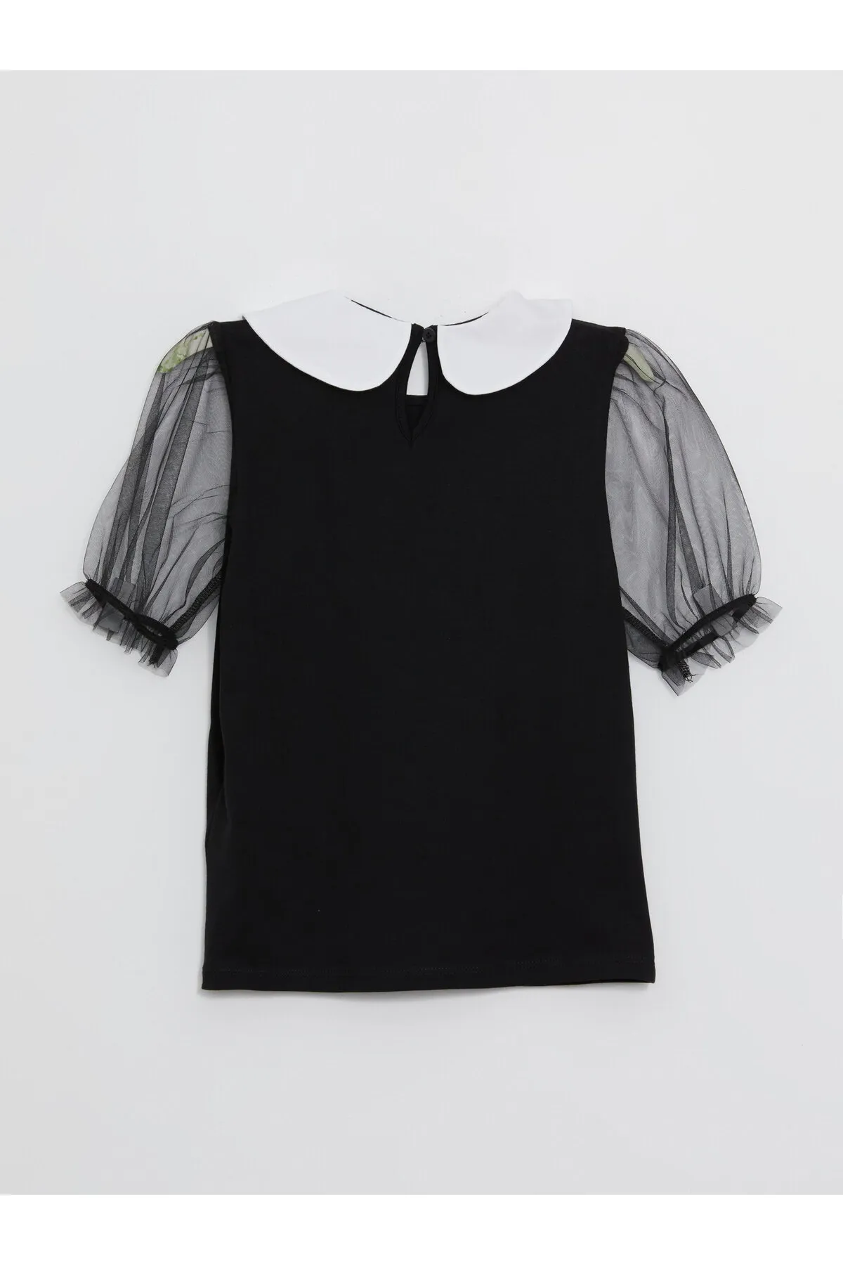 LC Waikiki  Kurzarm-T-Shirt für Mädchen mit Babykragen