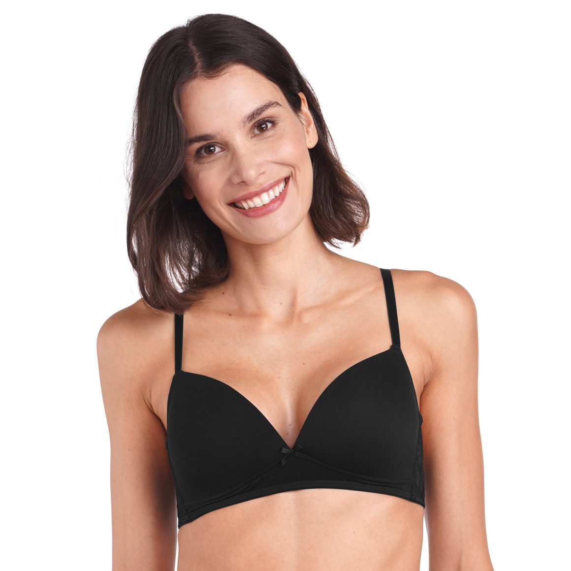 2 Damen Soft-BHs mit Spitze