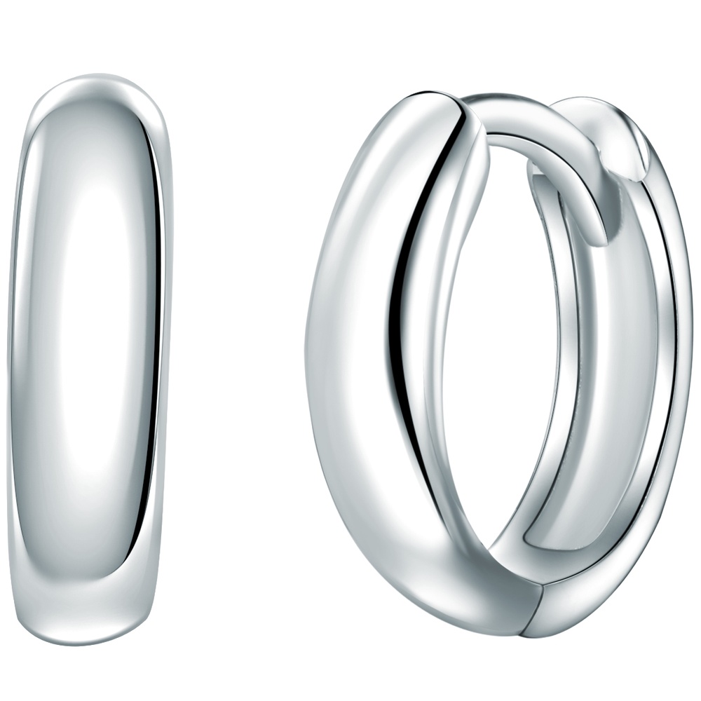 Rafaela Donata Créoles en argent Argent sterling en Argent Boucles d'oreilles