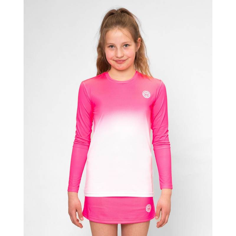 BIDI BADU Crew Gradiant Junior Longsleeve Tennisshirt Mdchen
