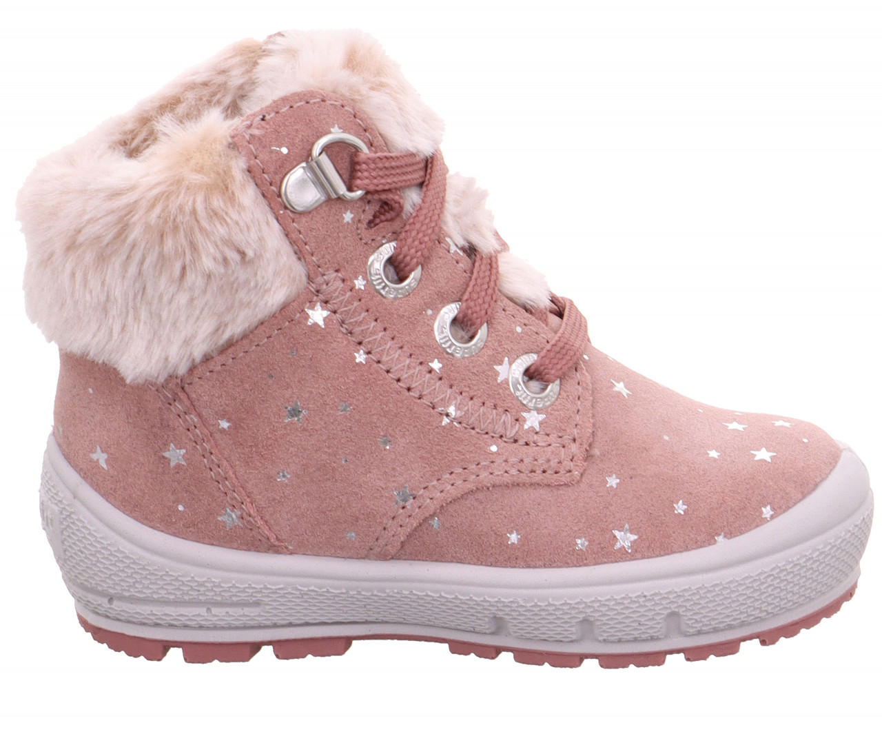 GROOVY - Rosa Boots mit Schnürung