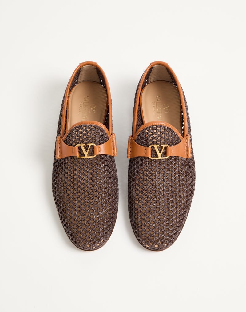 Wolfe Moccasin i vævet raffia