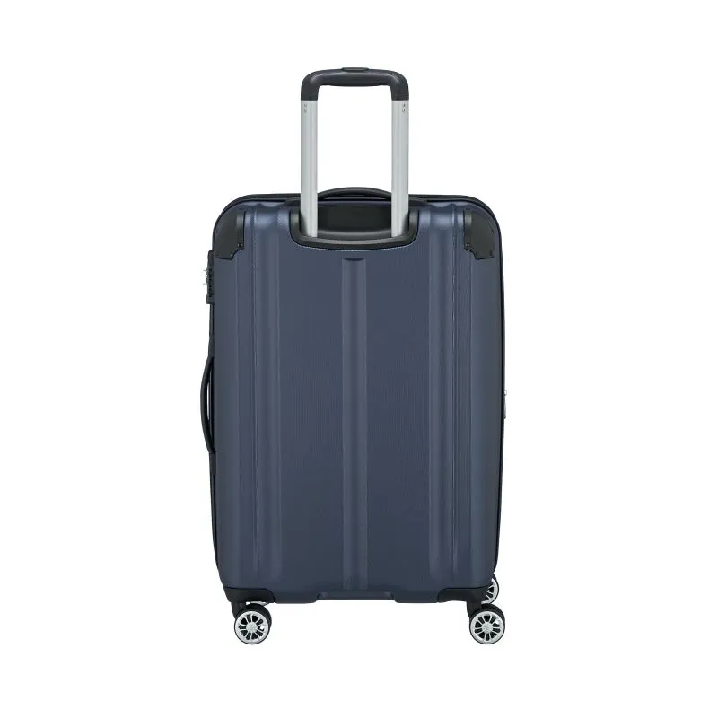 Travelite City Trolley mit 4 Rollen M 68cm EXP 78 Liter - Marine