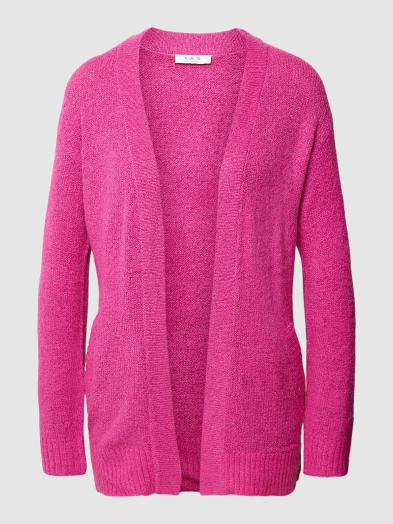 Cardigan mit offener Vorderseite Modell 'Mirelle' in fuchsia meliert