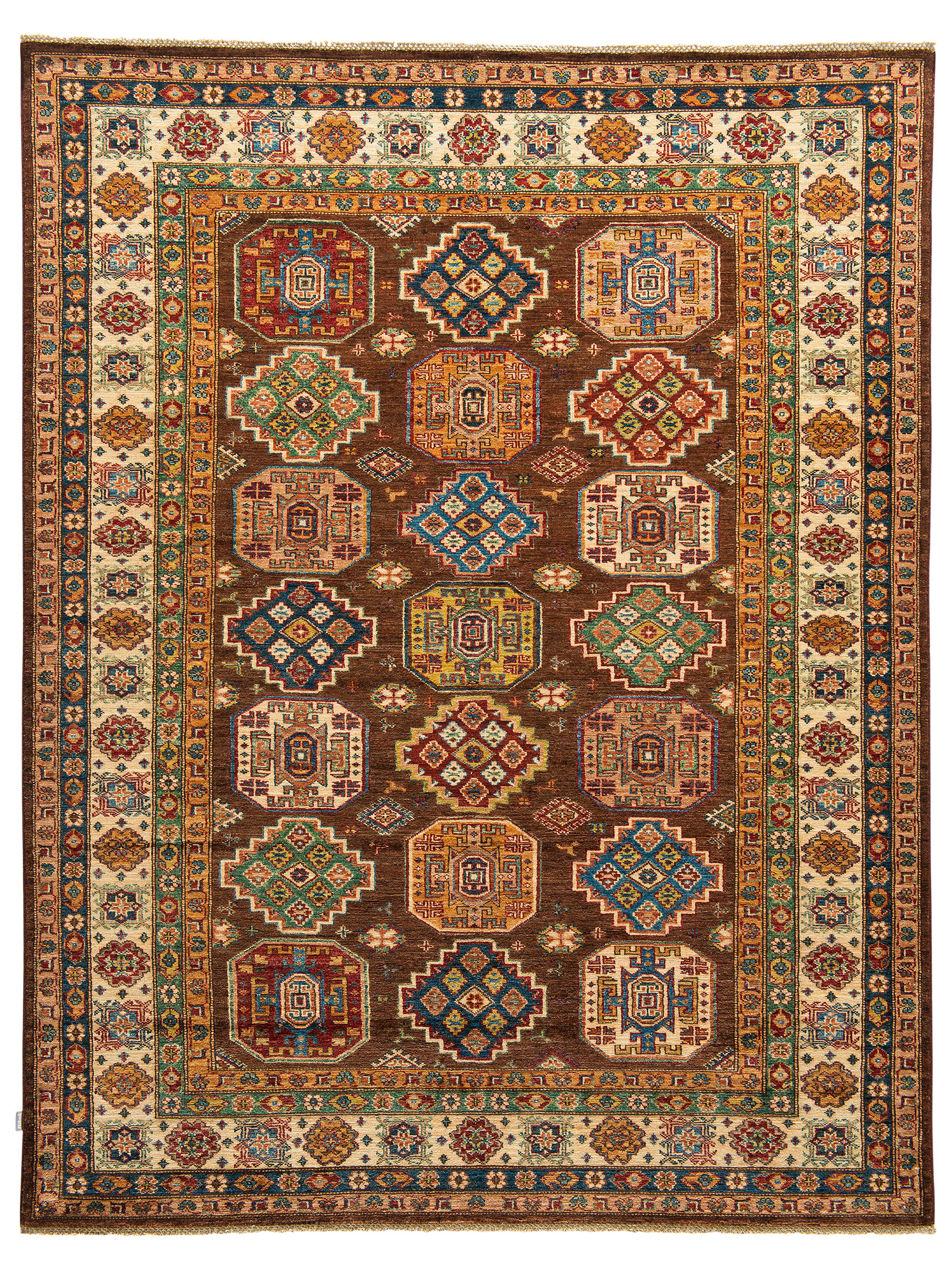 Kazak Ghazni ca. 185 x 240 cm, Unikat / Einzelstück