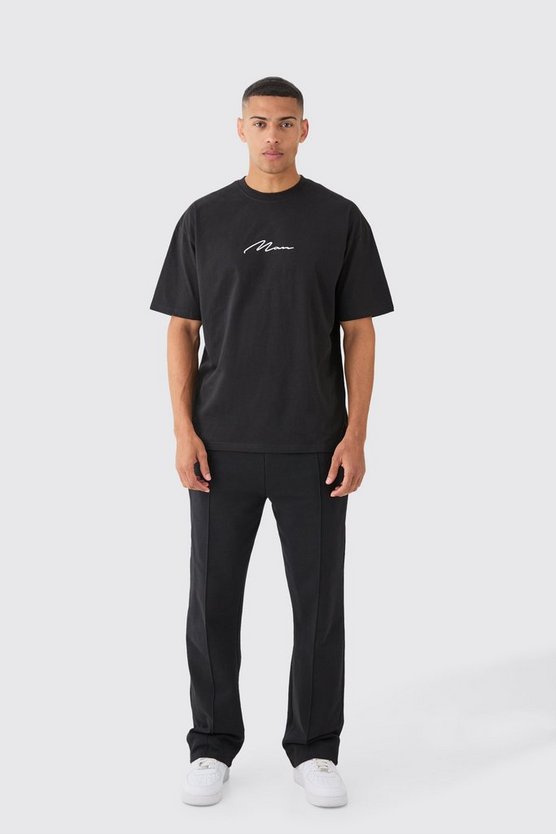 Besticktes Man Signature T-Shirt