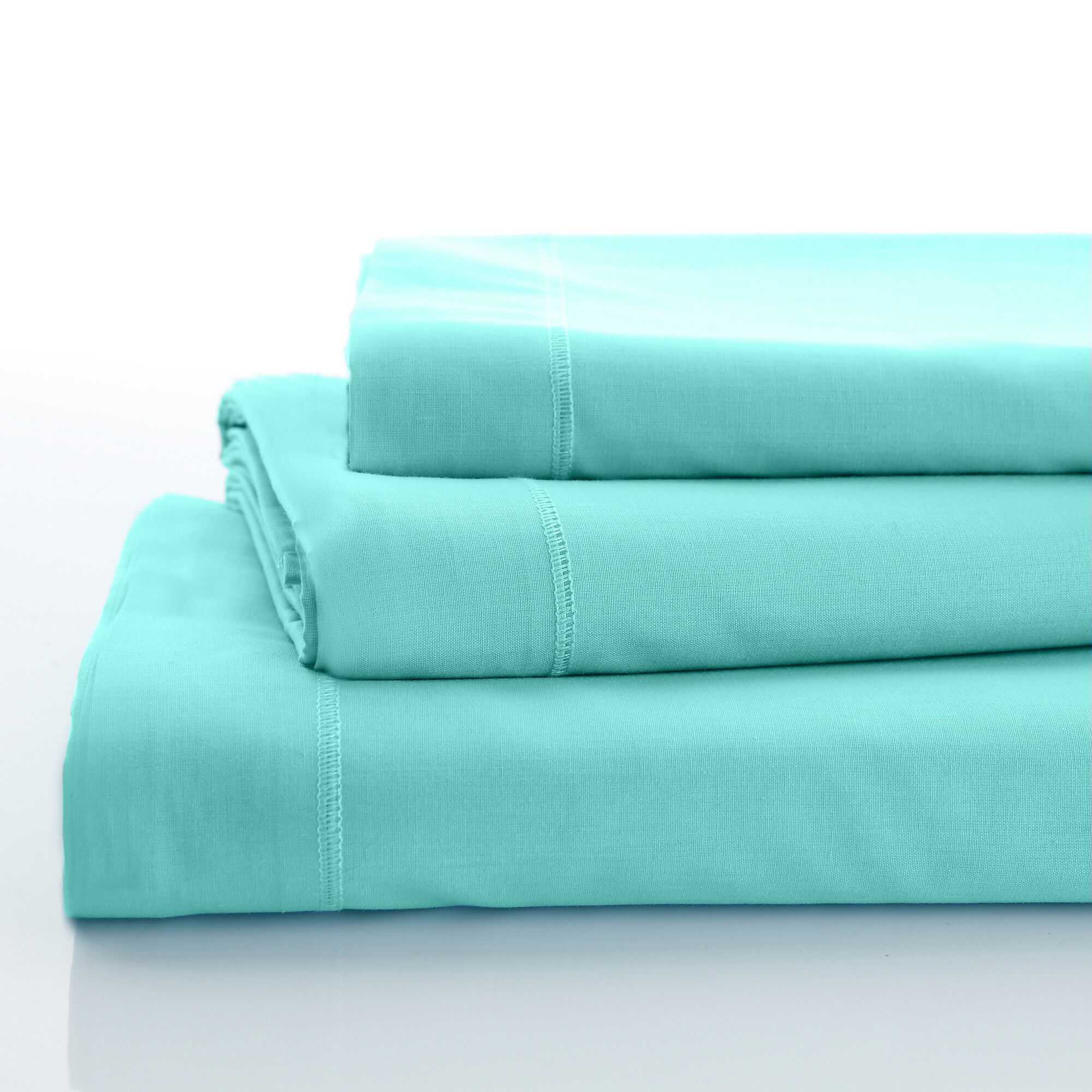 Linge de lit uni polyester-coton Colombine