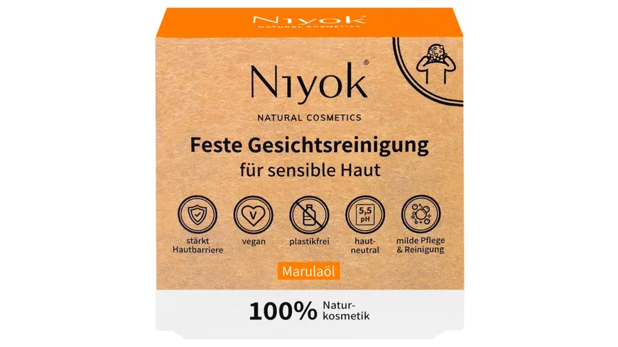 Niyok Feste Gesichtsreinigung Sensible Haut 80 g