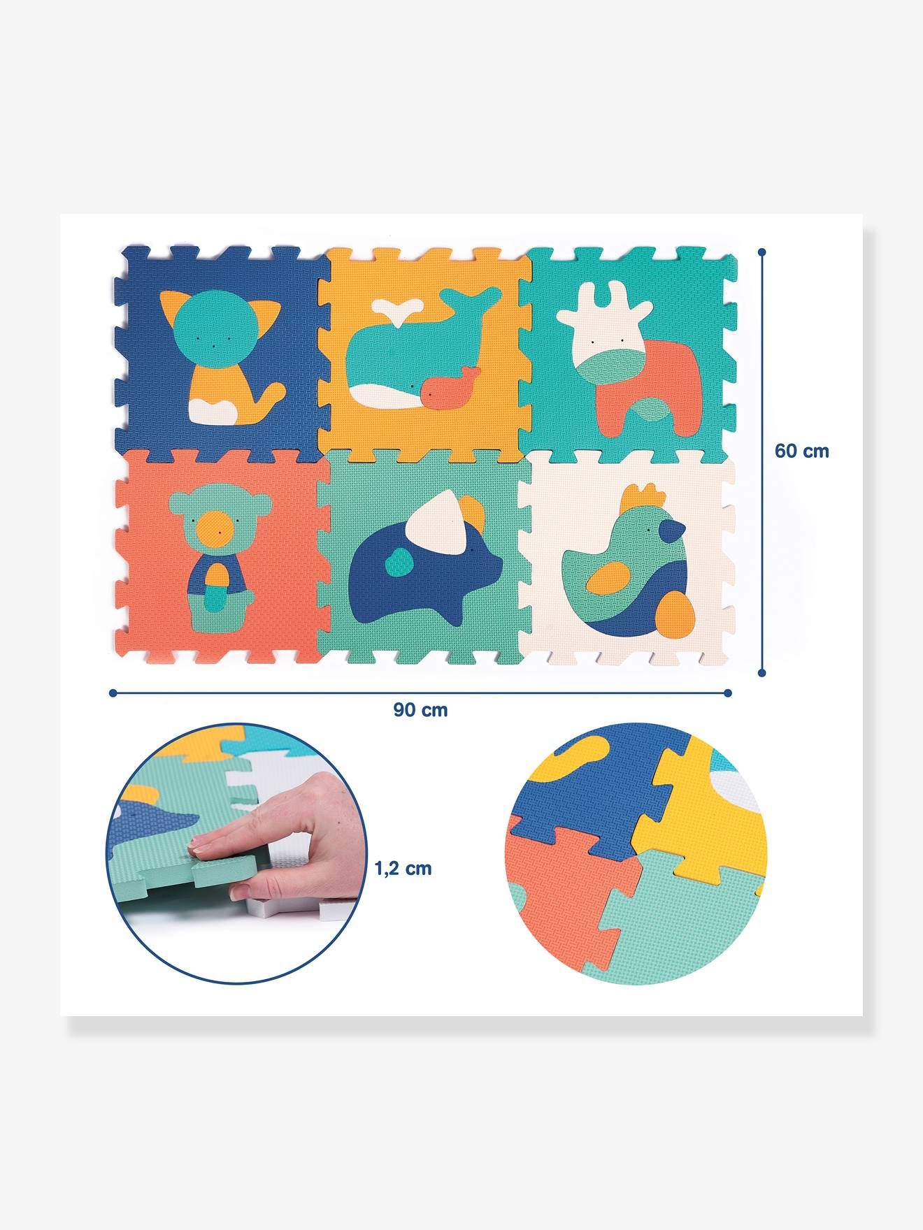 Ludi 6-teilige Baby Schaumstoff-Puzzlematte mit Tieren LUDI - mehrfarbig