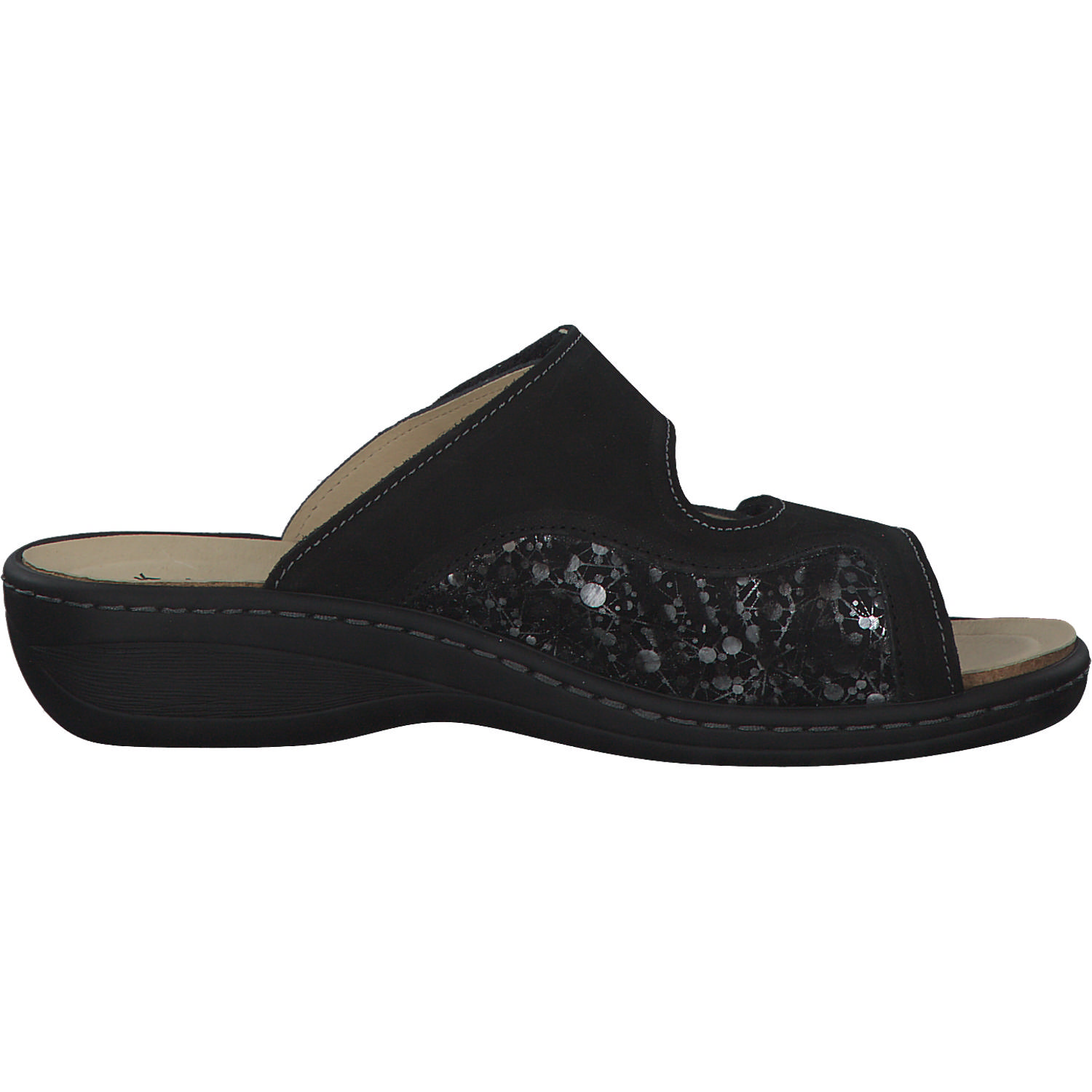 Portina 10.507, Hausschuhe & Pantoffeln, Damen, schwarz