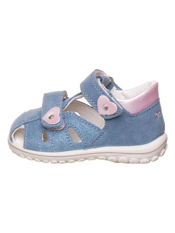 Primigi Leder-Halbsandalen in Blau/ Rosa günstig kaufen