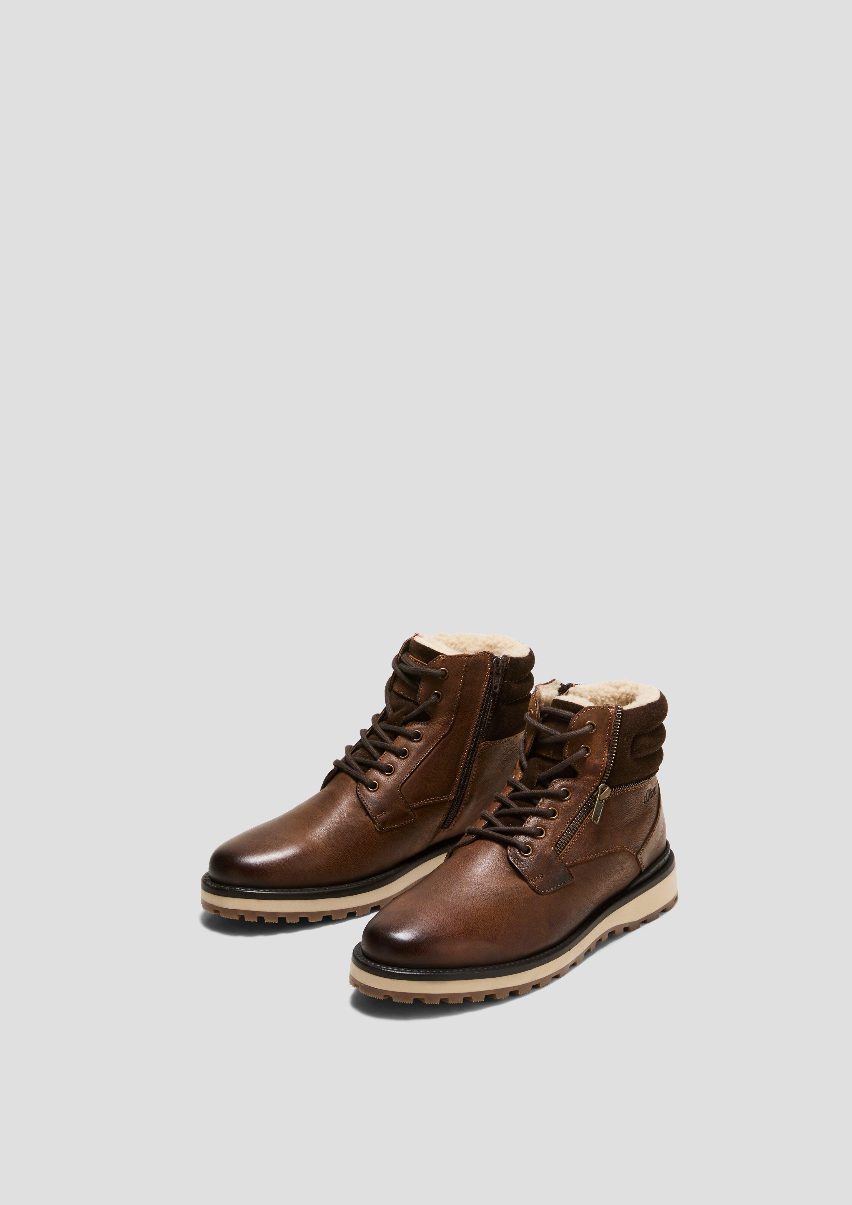 Schnürstiefel aus Echtleder  6008623-305