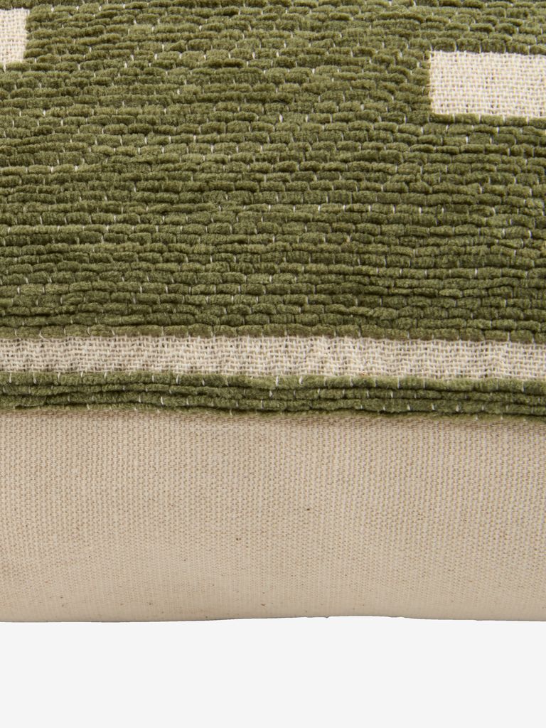KROKUS Pyntepute KROKUS 40x60 Chenille Grønn/Beige