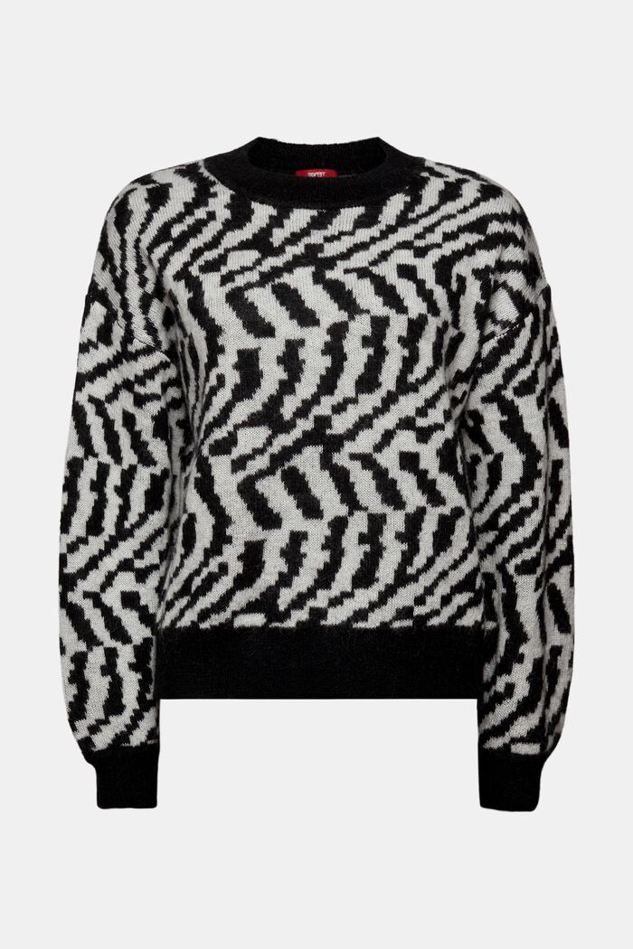 Wollmix-Pullover mit Mohair