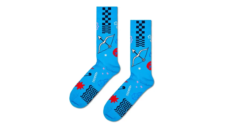 Happy Socks Unisex Socken Sagittarius light purple
