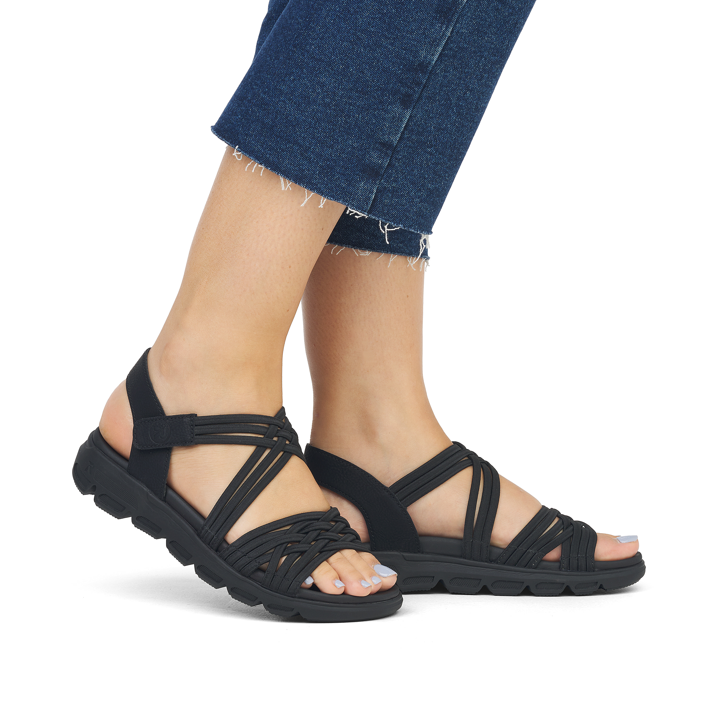 Rieker Damen Trekkingsandalen midnight black