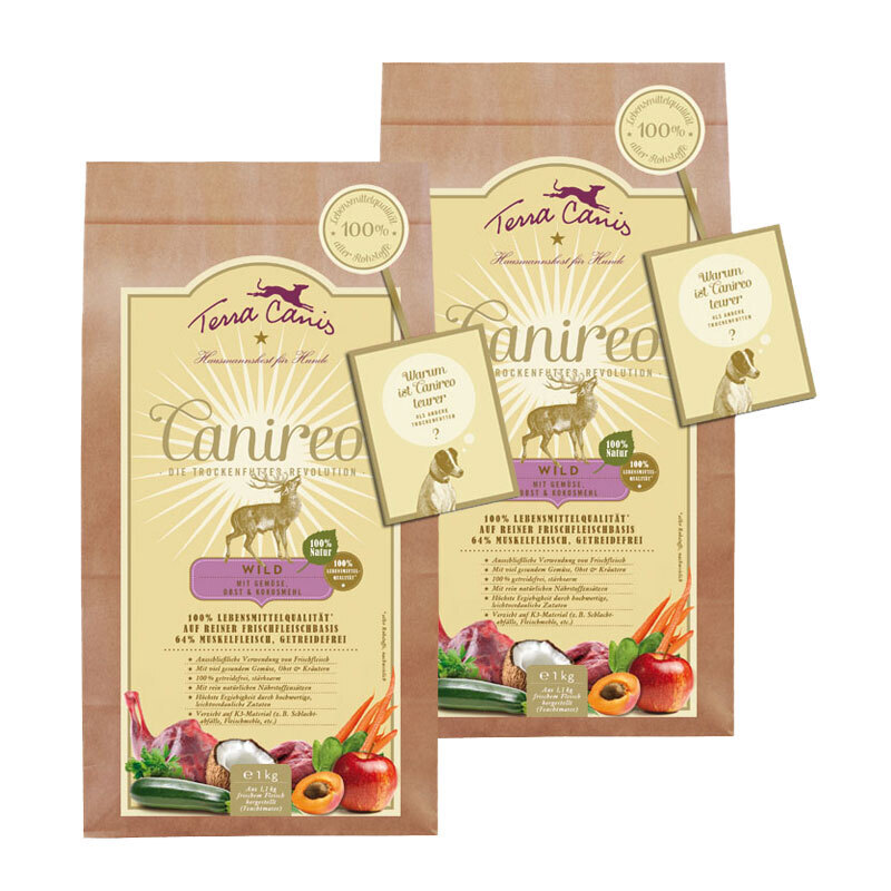Terra Canis Hundetrockenfutter Terra Canis Canireo Adult Wild 2x1 kg