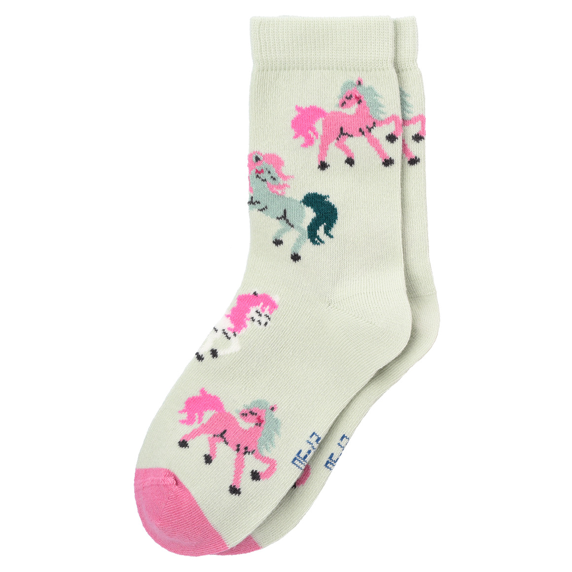 3 Paar Mädchen Socken mit Pferde-Motiv