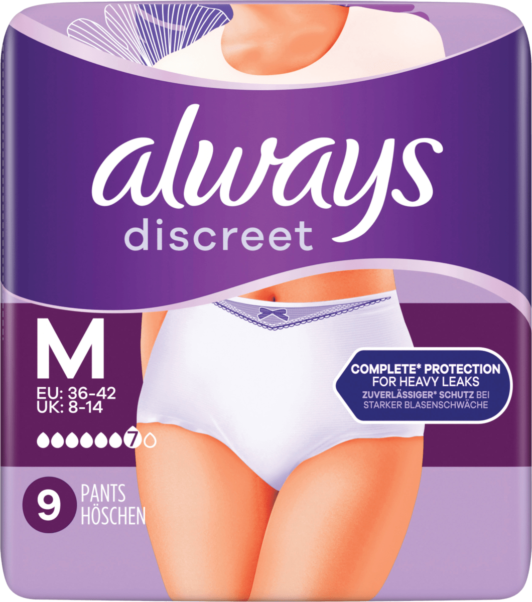 discreet Pants Inkontinenz Gr. M Plus, Vorteilspack (4x9 St), 36 St