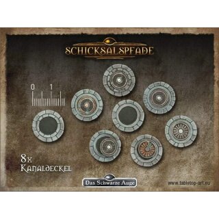 Spielemarker: Kanaldeckel (8)