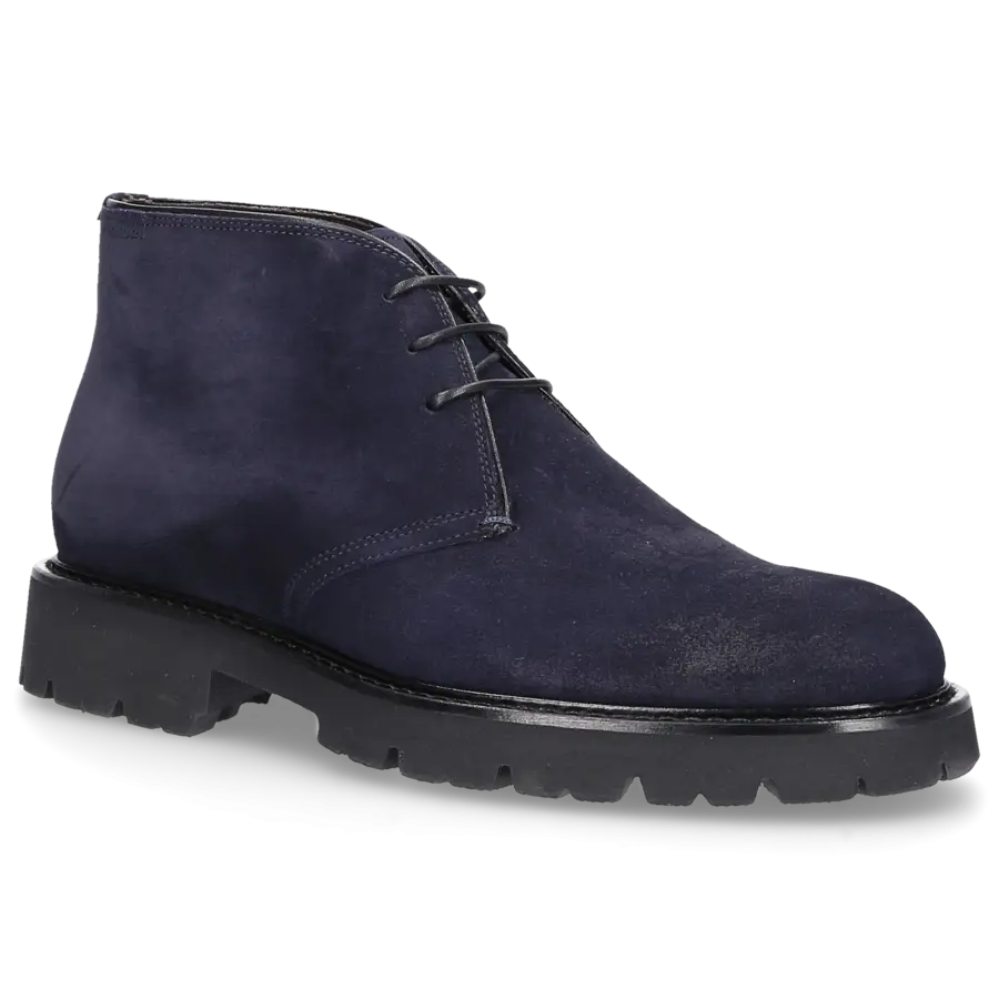 EN AVANT - Stiefeletten 470-02 Veloursleder - blau