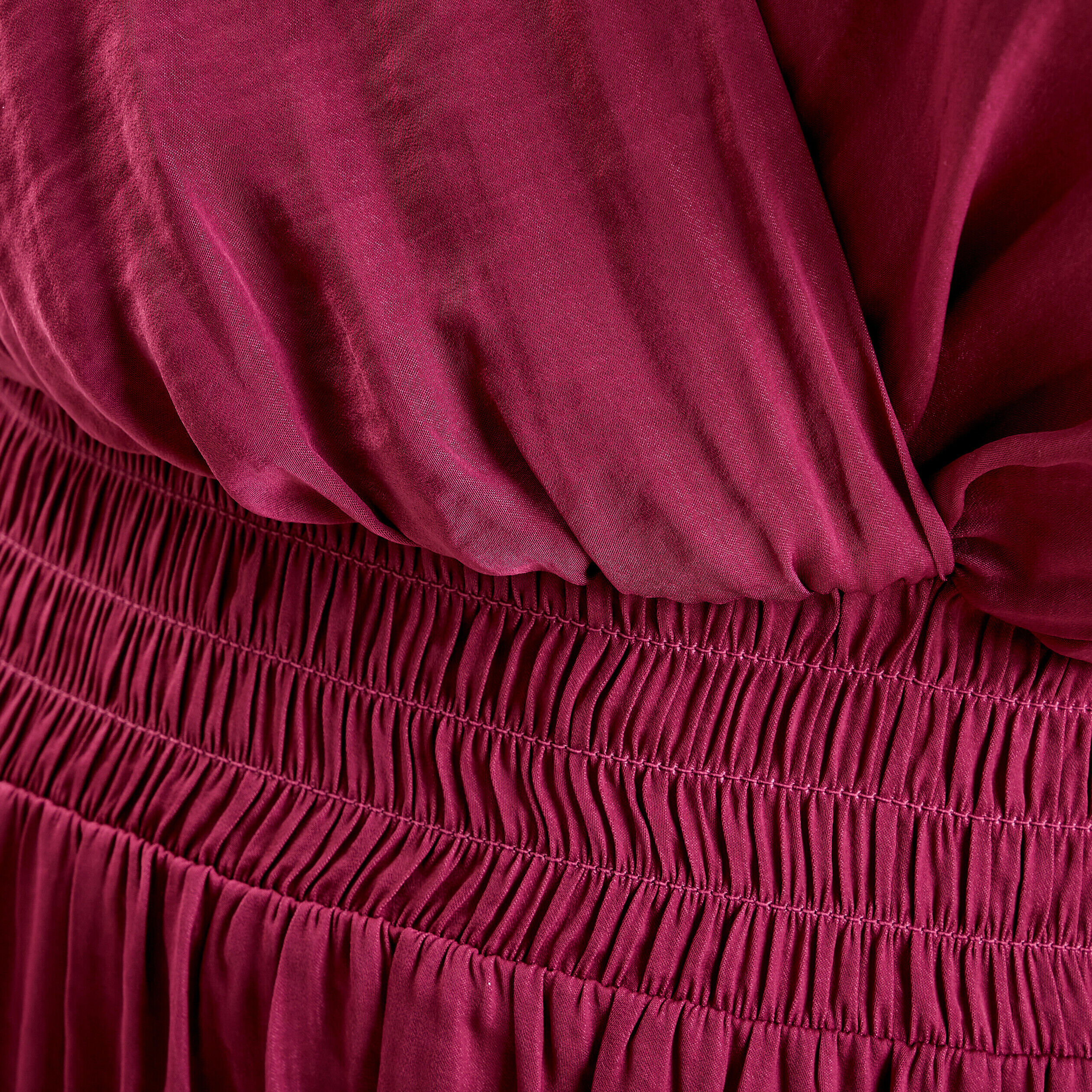 Robe évasée satinée prune femme | Cache Cache