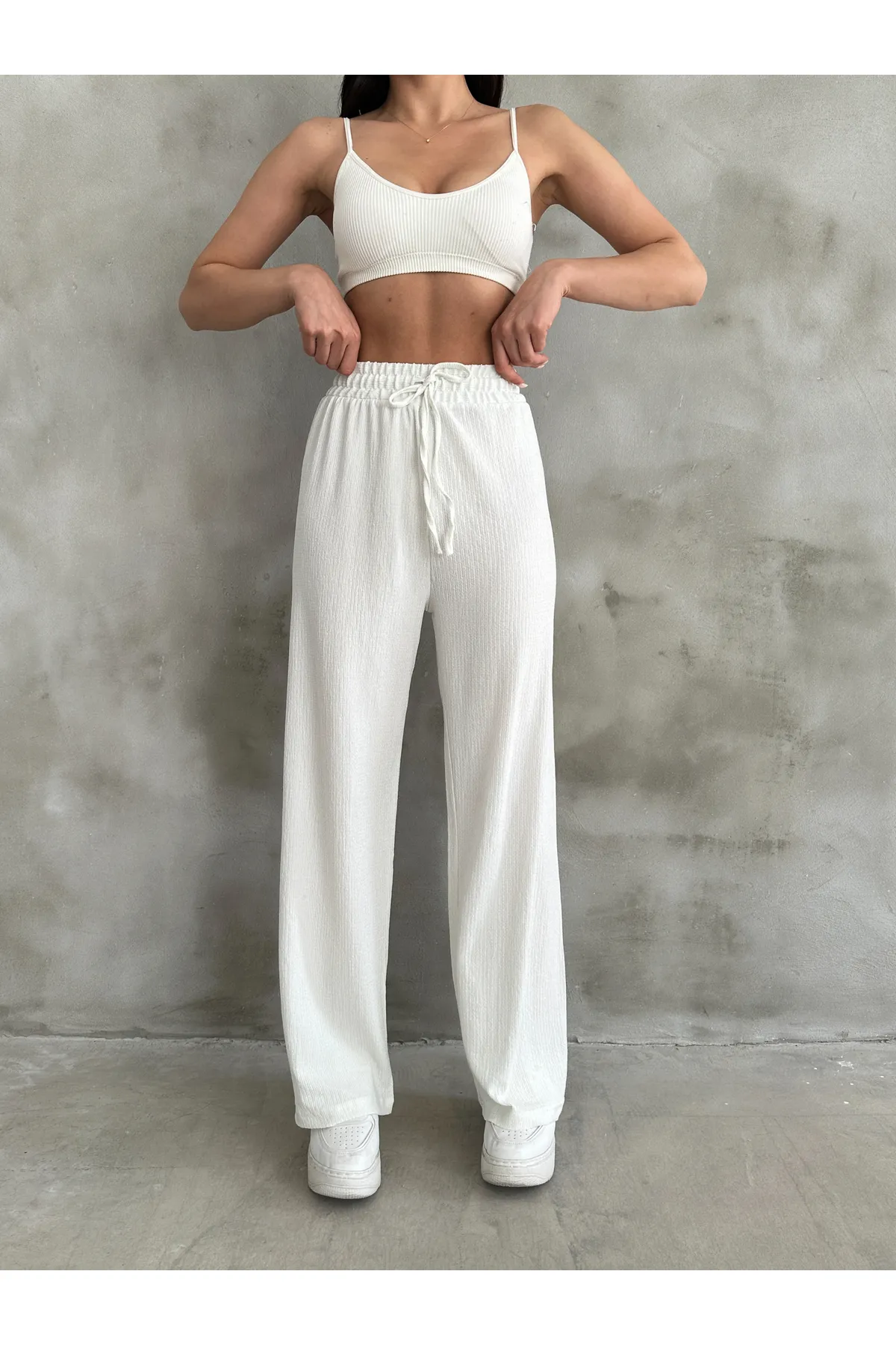 BEJNA  Palazzo-Hose mit elastischem Bund für Damen