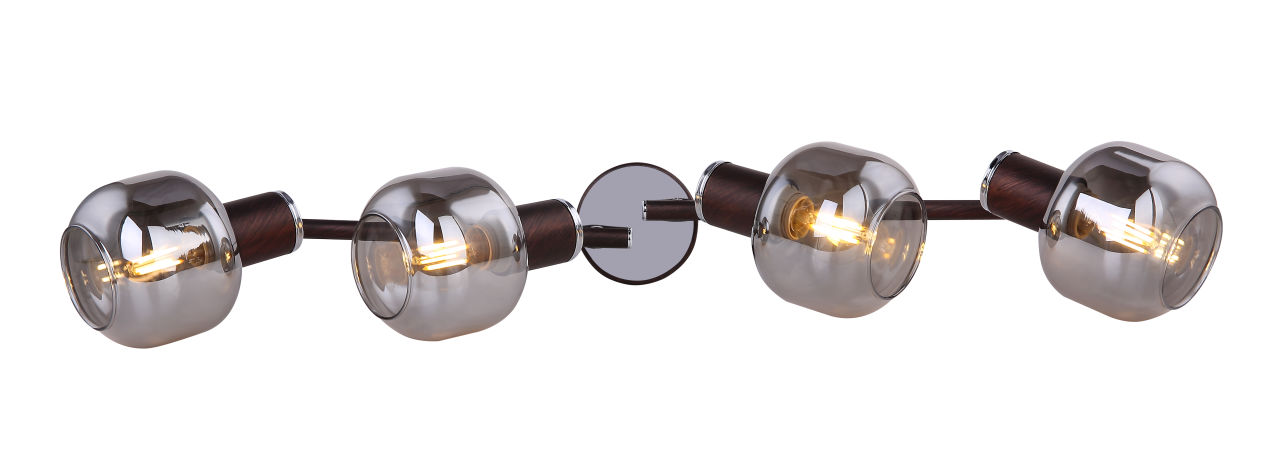 Globo Lighting - PALLO - Strahler Metall bronzefarben, 4x E14