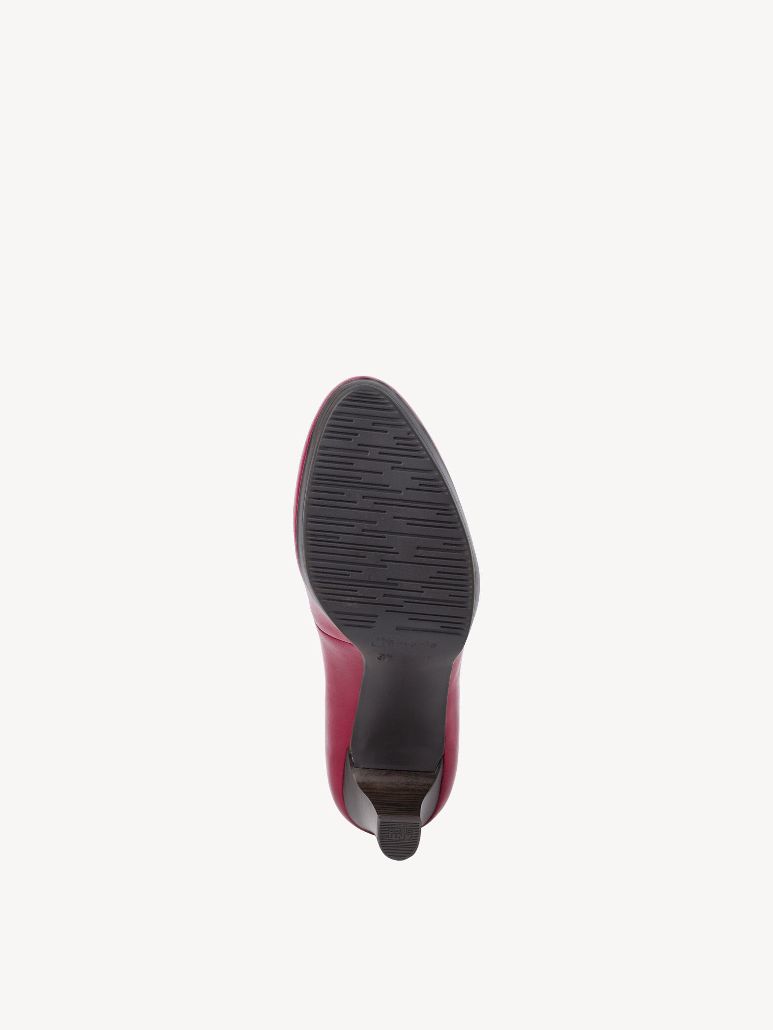 Escarpin en cuir - rouge