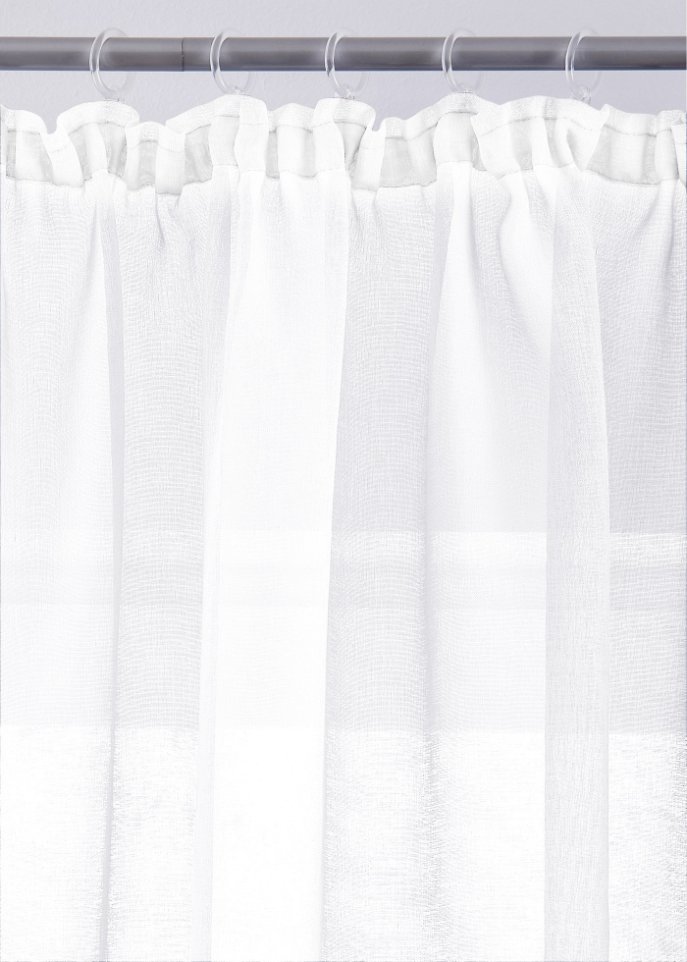 Gardine mit Struktur (1er Pack)