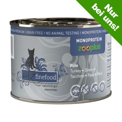 catz finefood Monoprotein zooplus 6 x 200 g