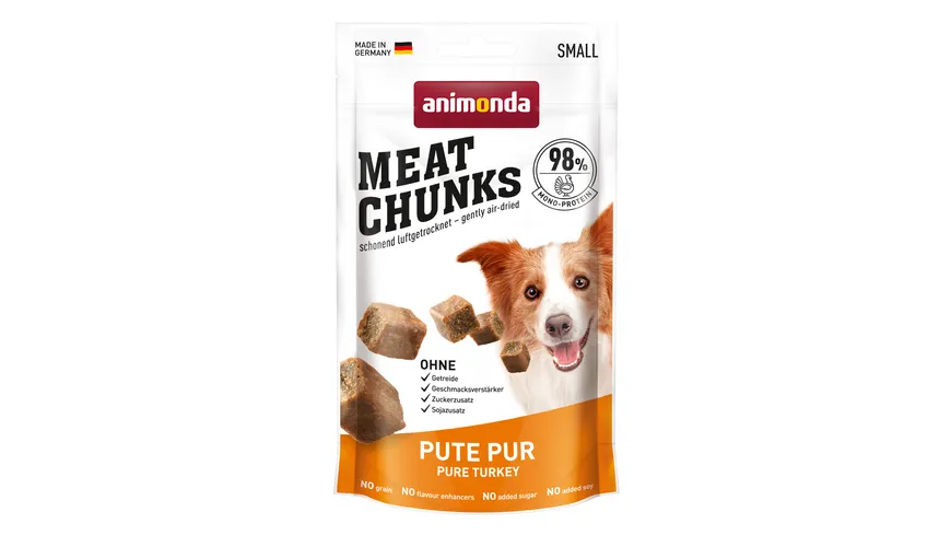 ANIMONDA Hundesnack Meat Chunks Pute pur 60 g