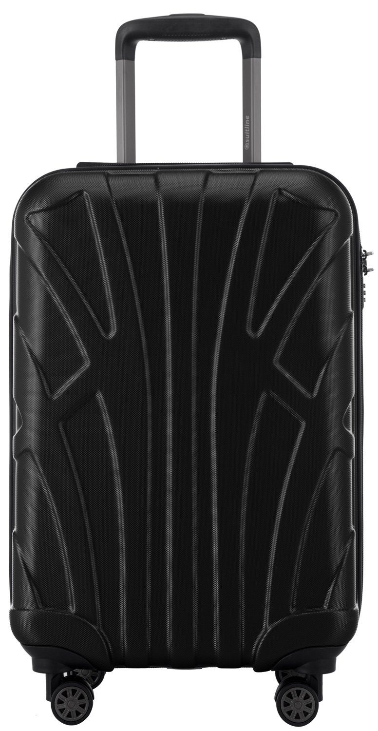 Suitline Handgepäckkoffer S1, 4 Rollen, Robust, Leicht, TSA Zahlenschloss, 55 cm, 33 L Packvolumen